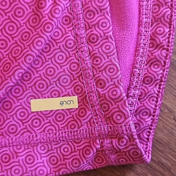 Lolë Long-sleeved Athletic Quarter Zip Pullover Top Fushia Pink, Sz Small - Picture 5 of 11